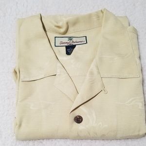 Tommy Bahama Large Hawaiian Shirt 100% Silk